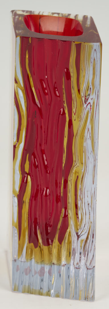 Lot 1109: 2 Murano Mid Century Art Glass Vases