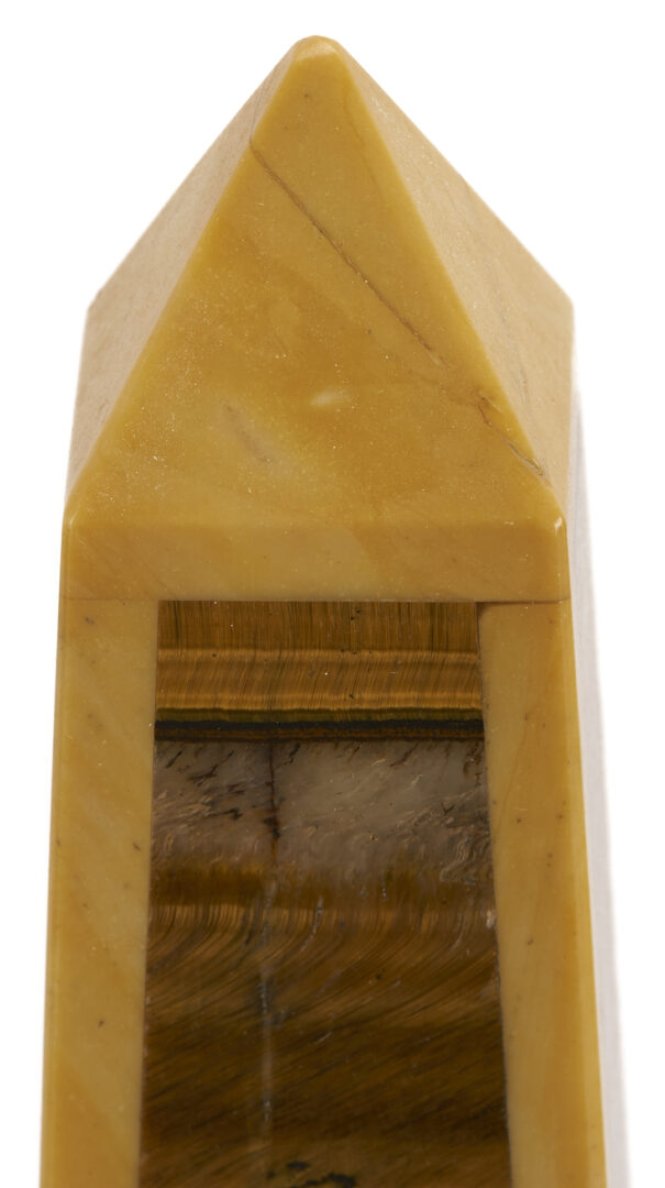 Lot 110: Pair of Grand Tour Sienna Marble Obelisks