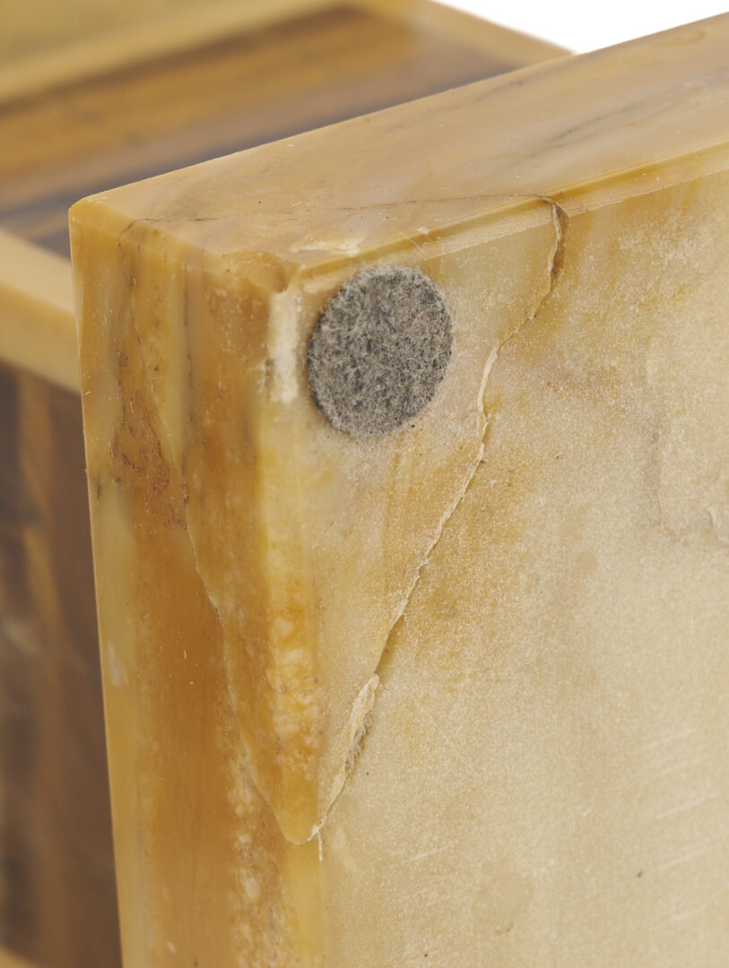 Lot 110: Pair of Grand Tour Sienna Marble Obelisks
