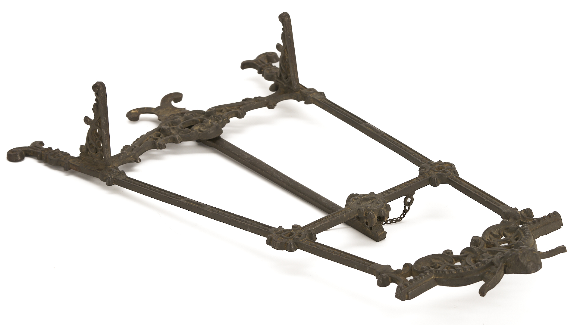 Lot 1112: Bronze Tabletop Easel and Dore Gilt Bronze Basket