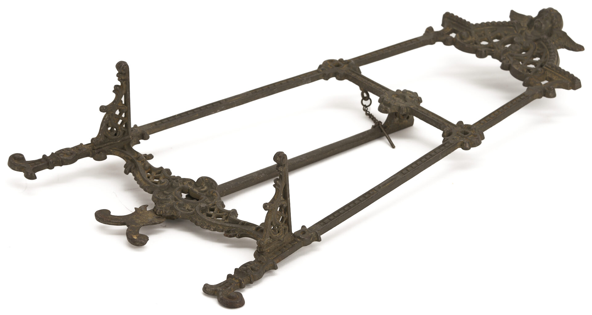 Lot 1112: Bronze Tabletop Easel and Dore Gilt Bronze Basket