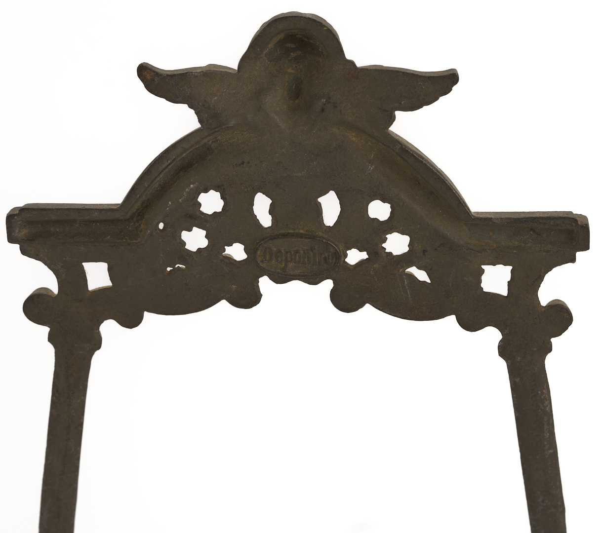 Lot 1112: Bronze Tabletop Easel and Dore Gilt Bronze Basket