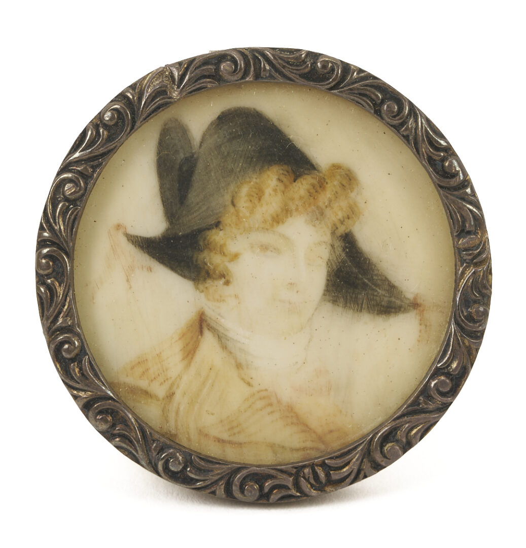 Lot 1113: 8 Miniature Portraits and Portrait Boxes