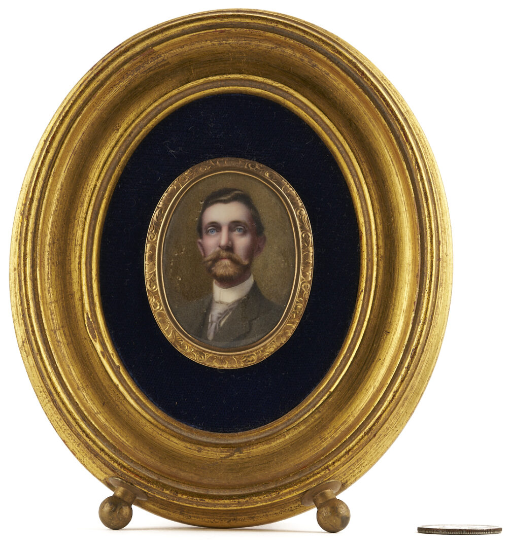 Lot 1115: Miniature Portrait of Huntsville Judge Tancred Betts, 1919