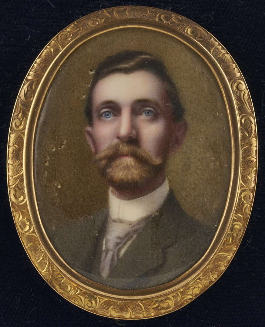 Lot 1115: Miniature Portrait of Huntsville Judge Tancred Betts, 1919