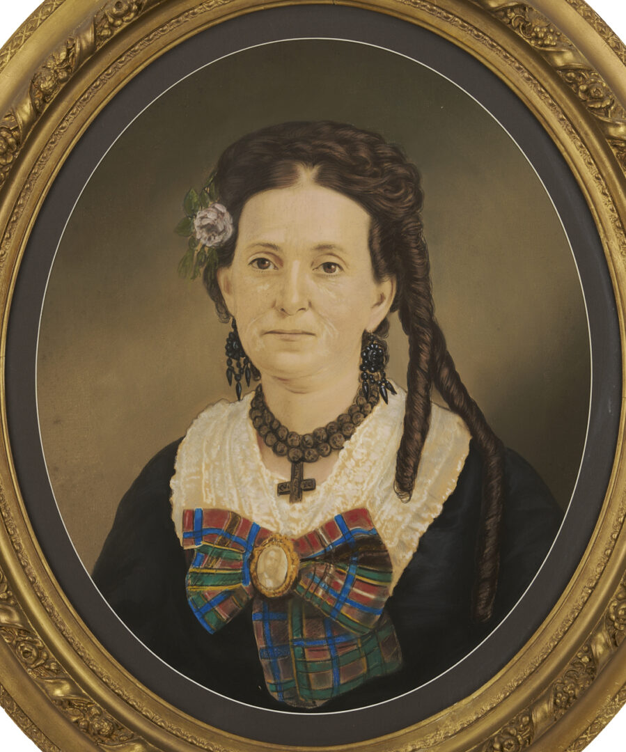 Lot 1116: 2 Georgia Pastel Portraits, Johnson Family