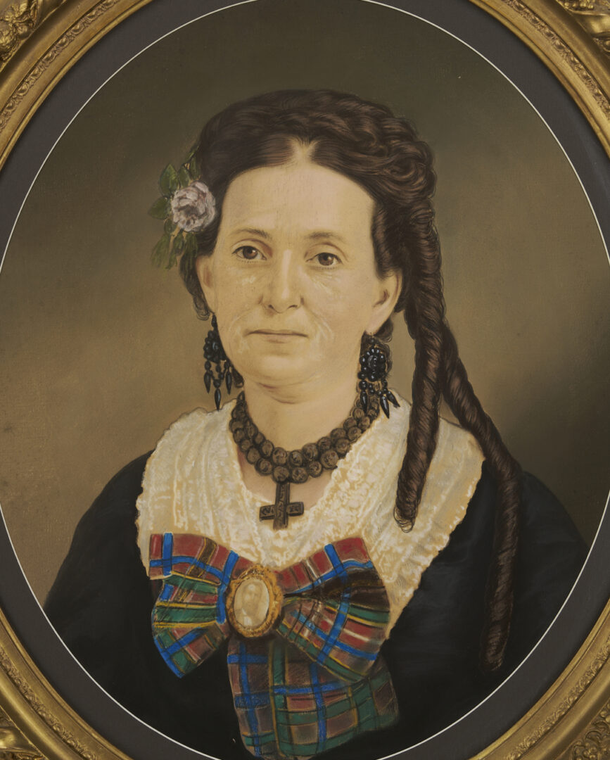Lot 1116: 2 Georgia Pastel Portraits, Johnson Family