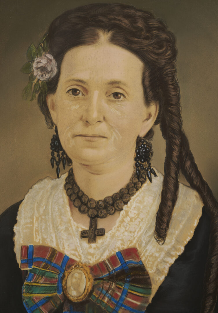 Lot 1116: 2 Georgia Pastel Portraits, Johnson Family
