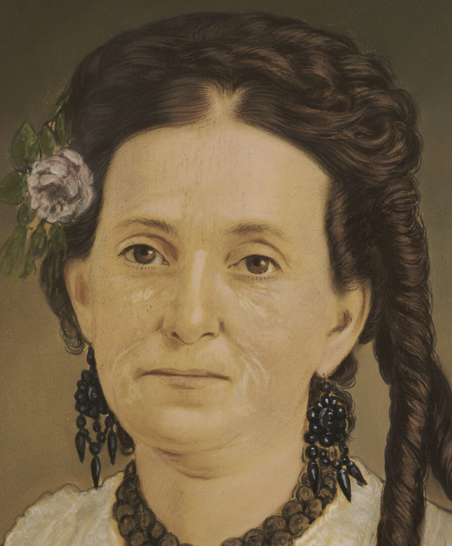 Lot 1116: 2 Georgia Pastel Portraits, Johnson Family