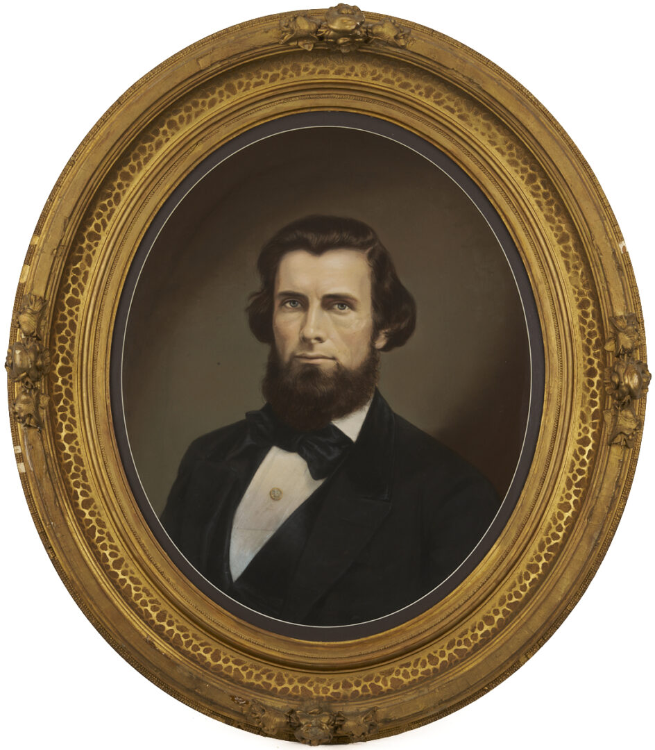 Lot 1116: 2 Georgia Pastel Portraits, Johnson Family