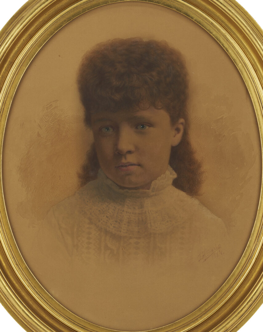 Lot 1118: Joseph Henry Sharp Watercolor Portrait of a Child, 1884