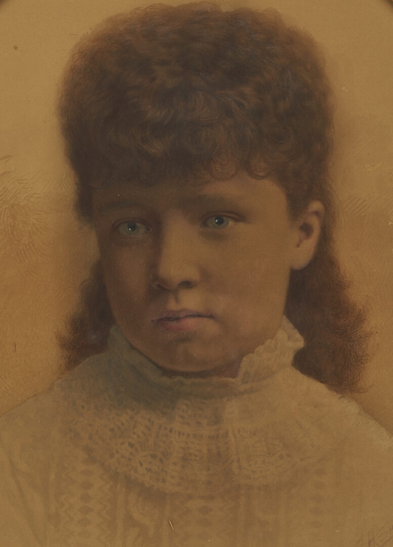 Lot 1118: Joseph Henry Sharp Watercolor Portrait of a Child, 1884