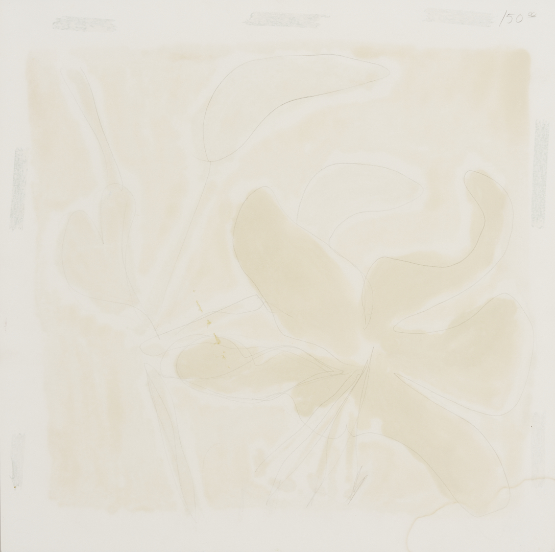 Lot 1120: Three Harold Kraus Floral Monotypes