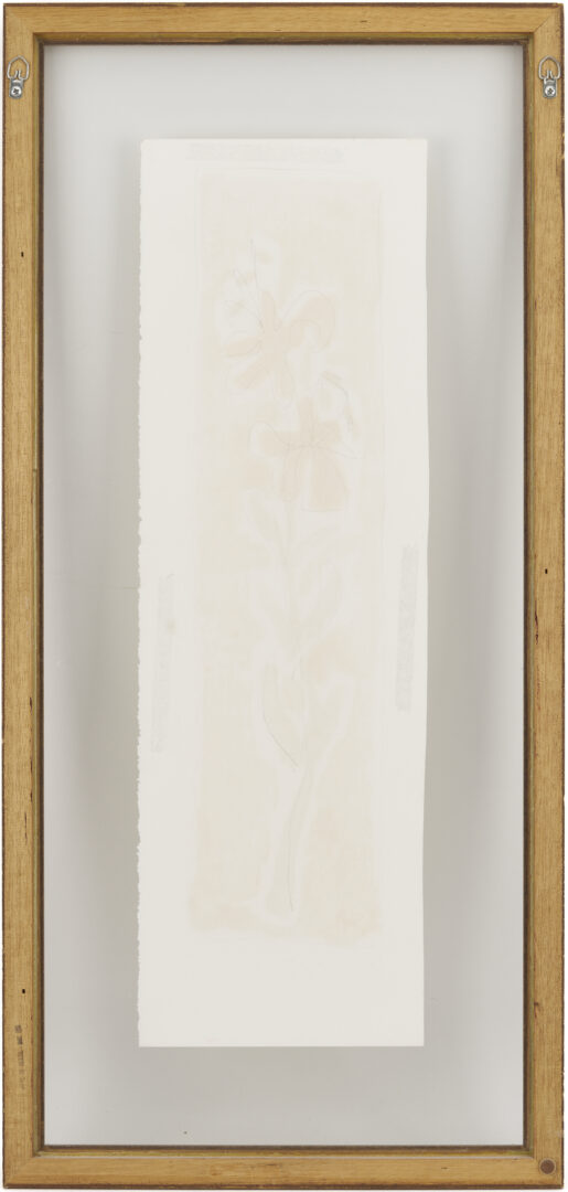 Lot 1120: Three Harold Kraus Floral Monotypes