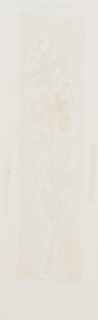 Lot 1120: Three Harold Kraus Floral Monotypes