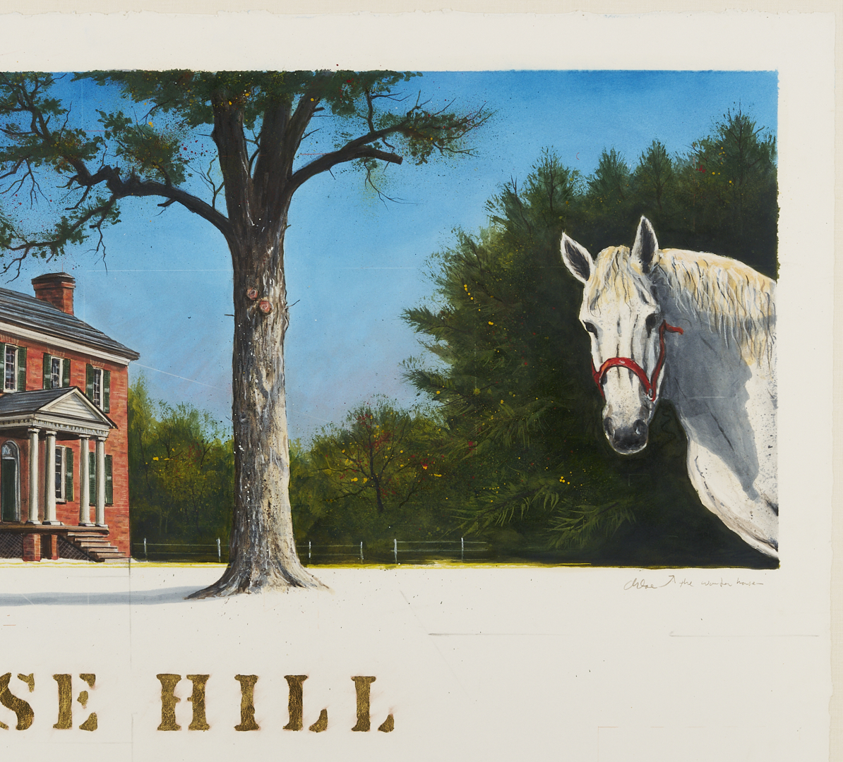 Lot 1122: William Dunlap West TN Painting, Rose Hill