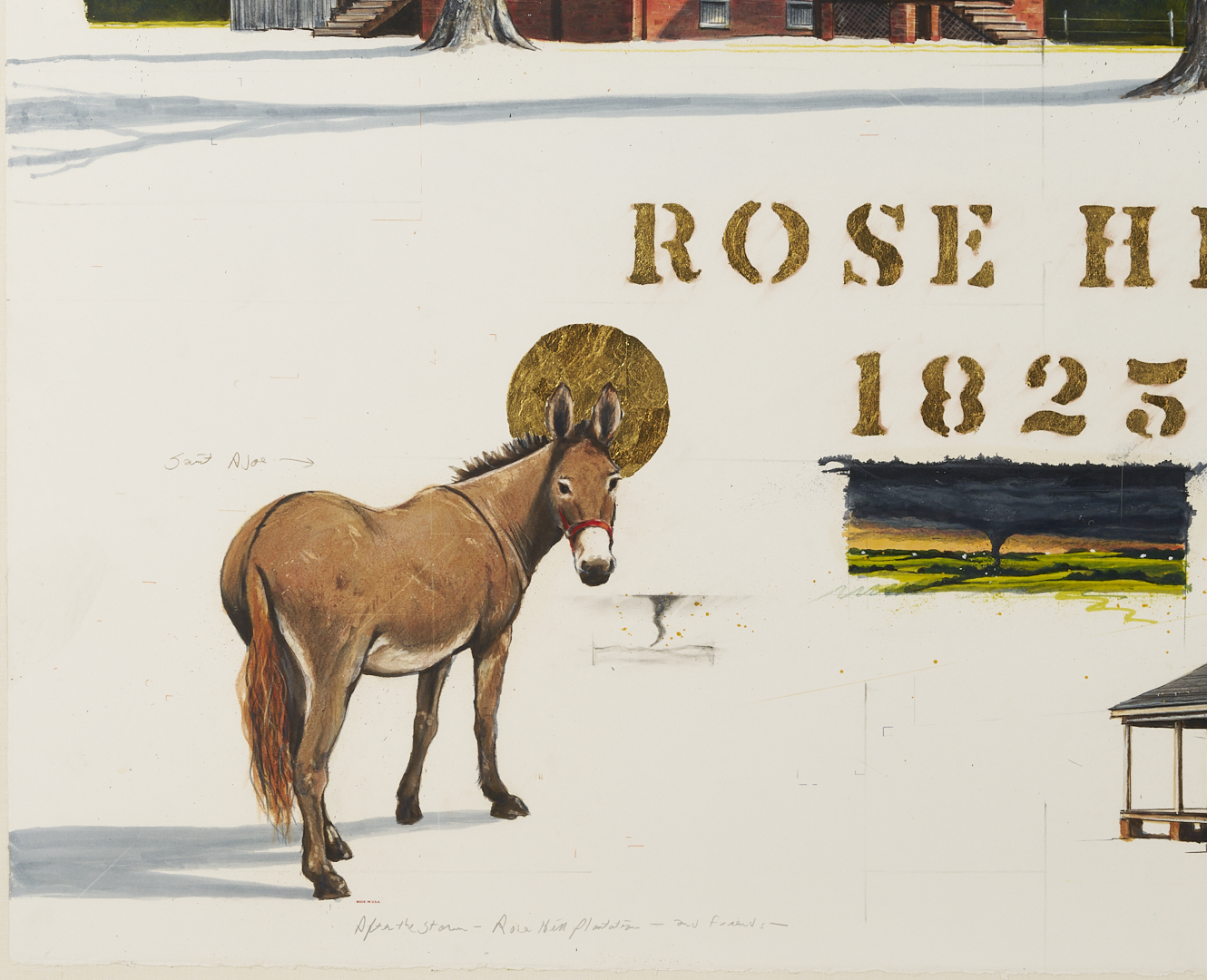 Lot 1122: William Dunlap West TN Painting, Rose Hill