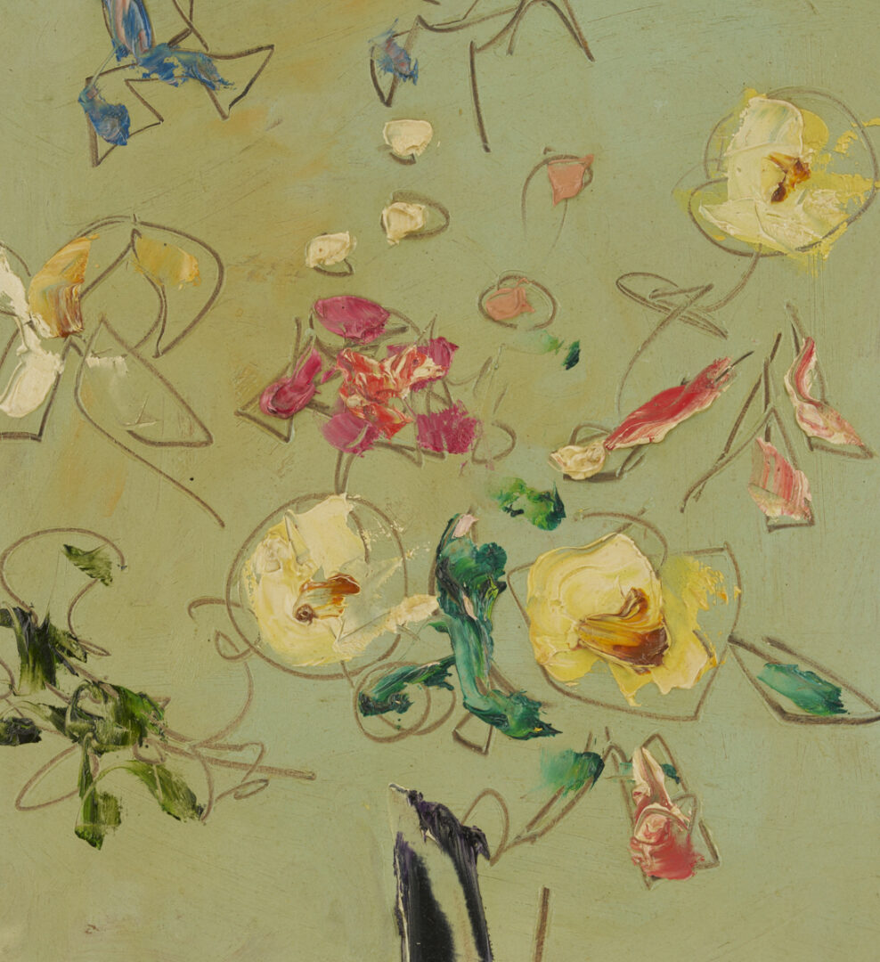 Lot 1130: Sterling Strauser Small Floral Still Life