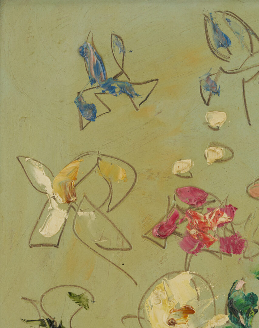 Lot 1130: Sterling Strauser Small Floral Still Life