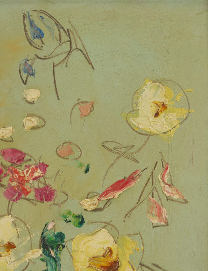 Lot 1130: Sterling Strauser Small Floral Still Life