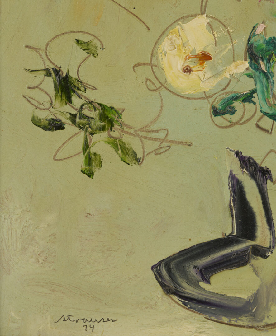 Lot 1130: Sterling Strauser Small Floral Still Life