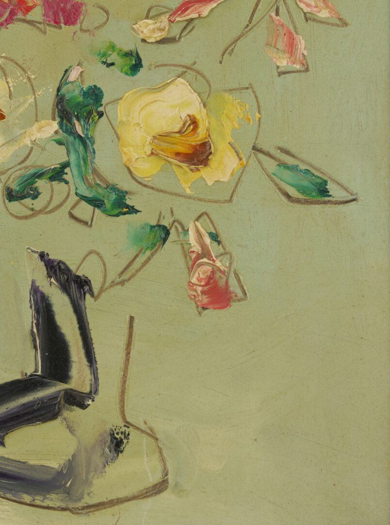 Lot 1130: Sterling Strauser Small Floral Still Life