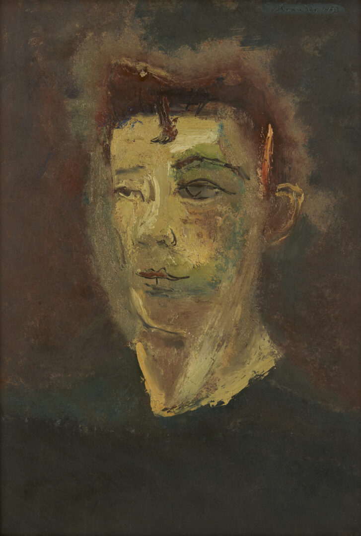 Lot 1131: Sterling Strauser Portrait of a Young Man, 1958