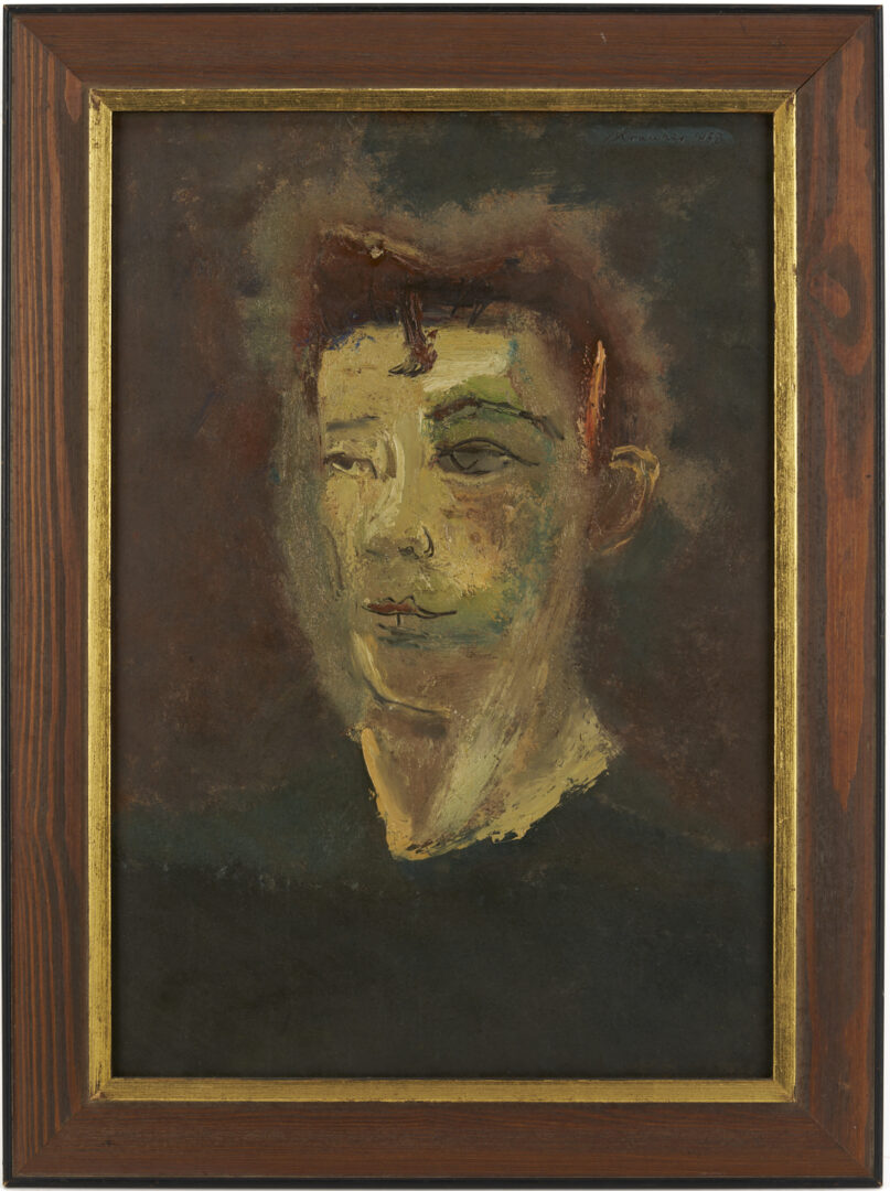 Lot 1131: Sterling Strauser Portrait of a Young Man, 1958