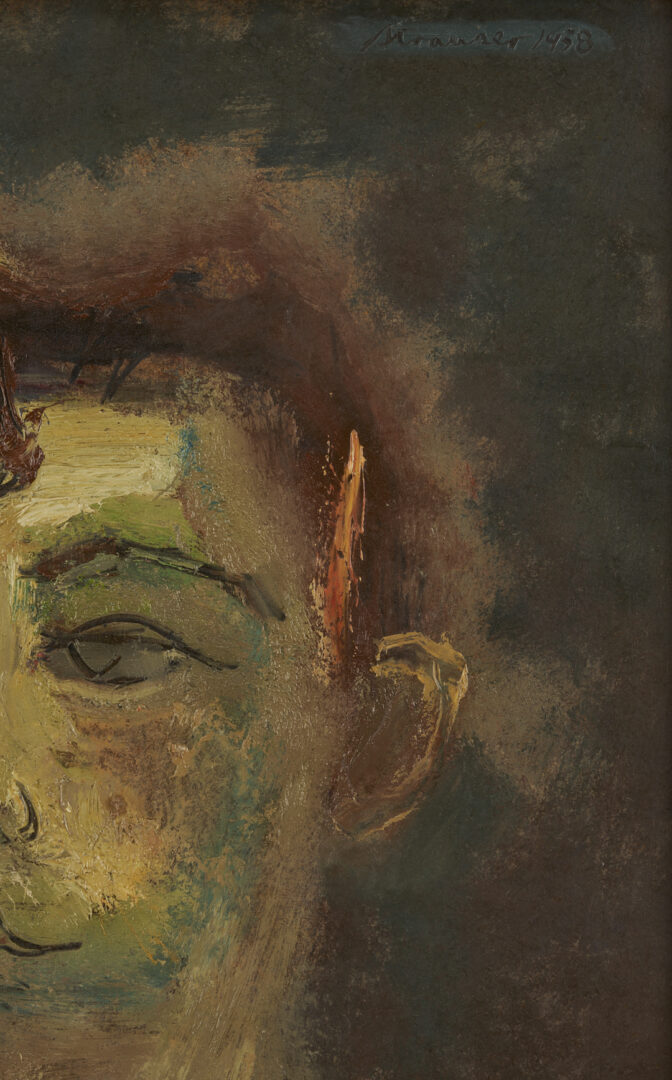 Lot 1131: Sterling Strauser Portrait of a Young Man, 1958