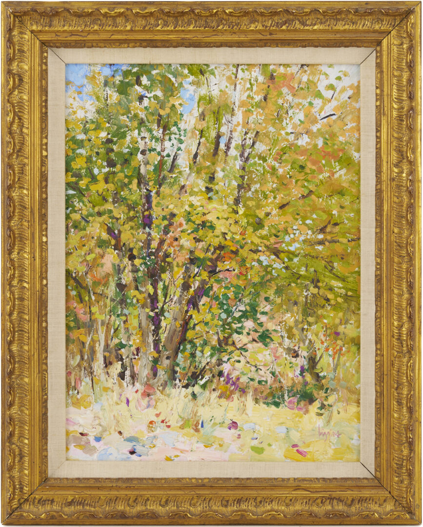Lot 1132: 2 Doug Higgins Landscape Oil Paintings, Fall & Winter Landscapes