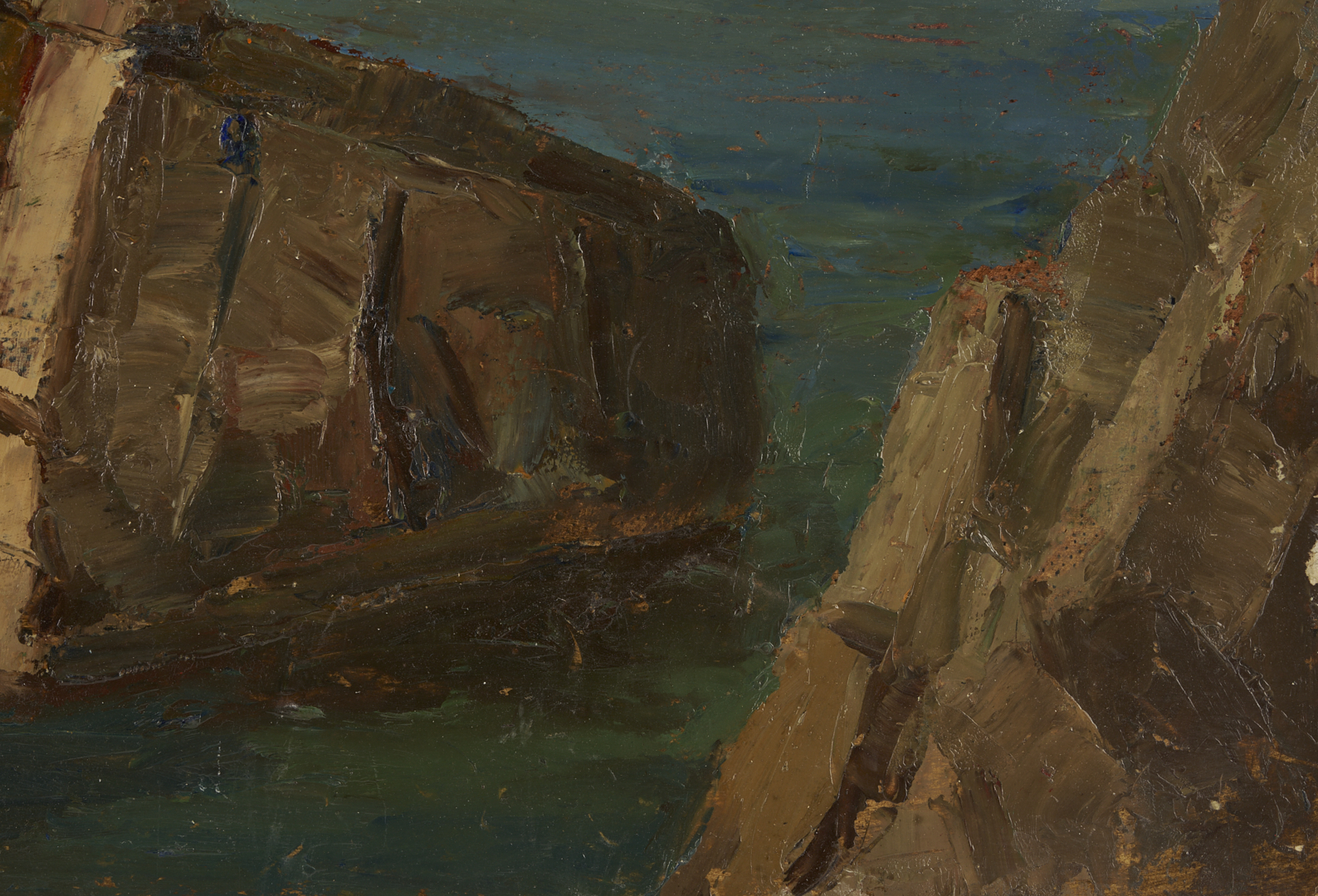Lot 1135: Constantin Westchiloff O/B Coastal Landscape Painting