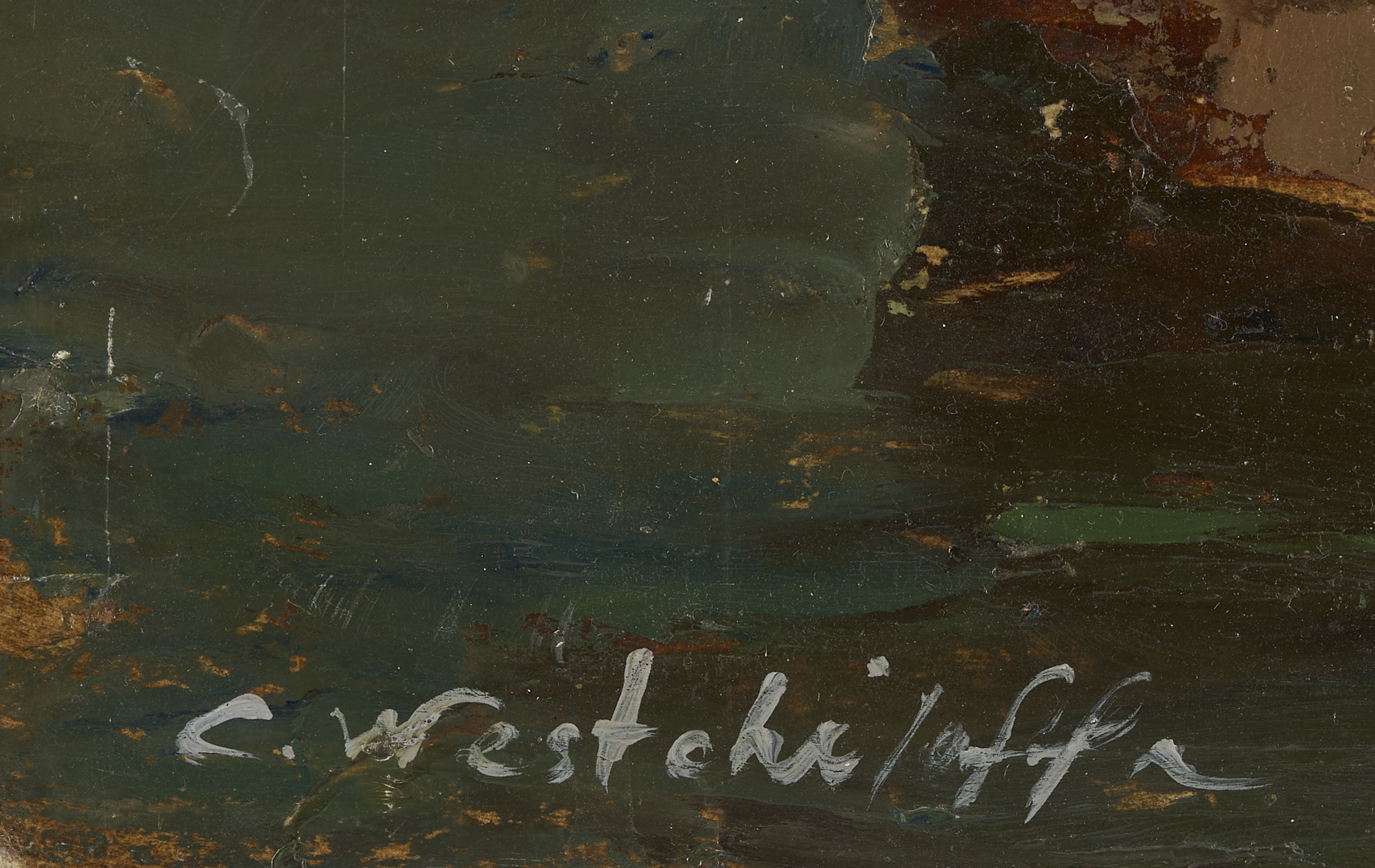 Lot 1135: Constantin Westchiloff O/B Coastal Landscape Painting