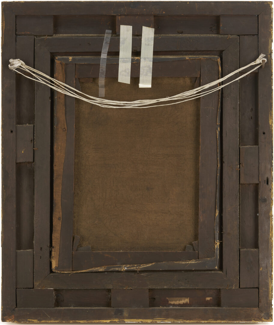 Lot 1136: American School 19th C. O/C Forest Landscape