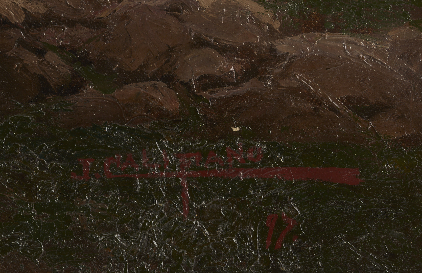 Lot 1138: J. Califano O/C Landscape Painting