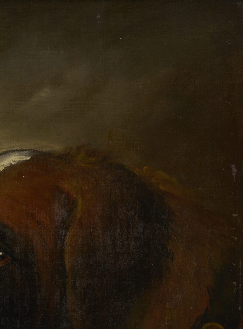 Lot 1139: Painting of a St. Bernard, poss. John P. Benson