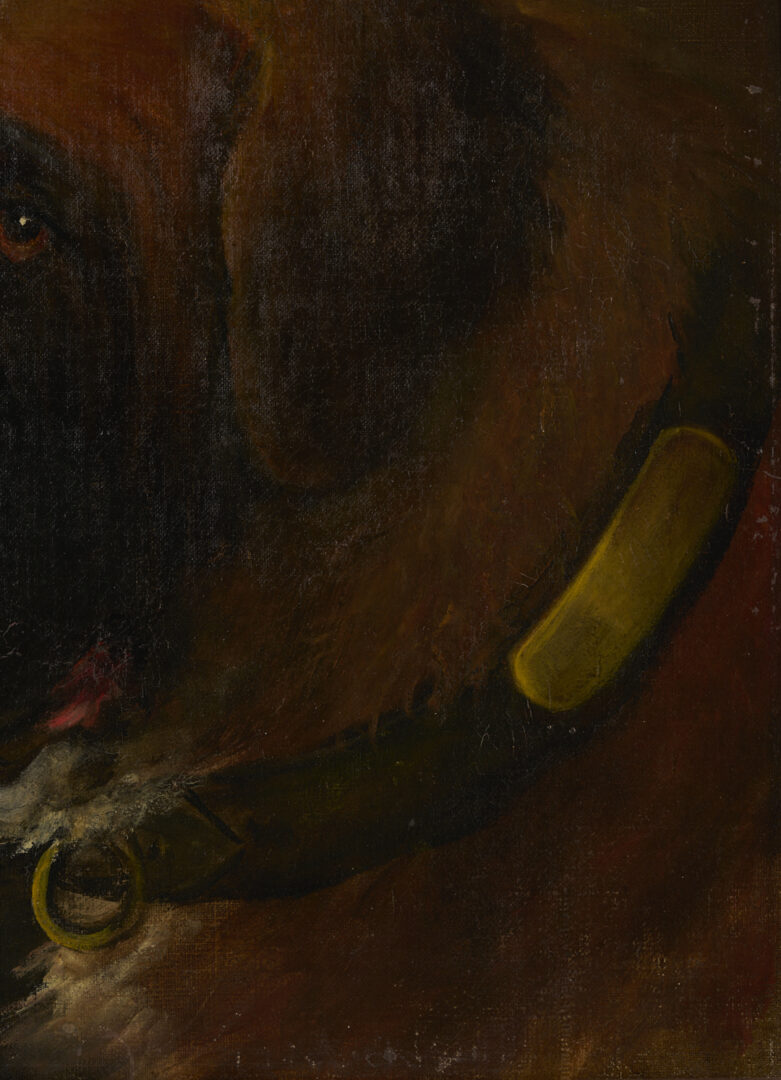 Lot 1139: Painting of a St. Bernard, poss. John P. Benson