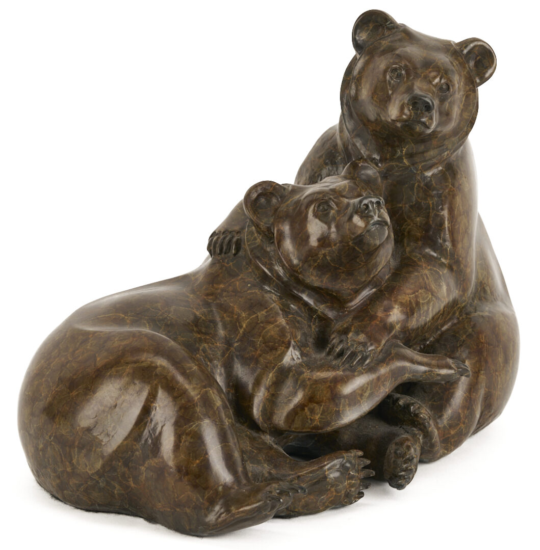 Lot 1145: Jacque and Mary Regat Bronze Bear Sculpture