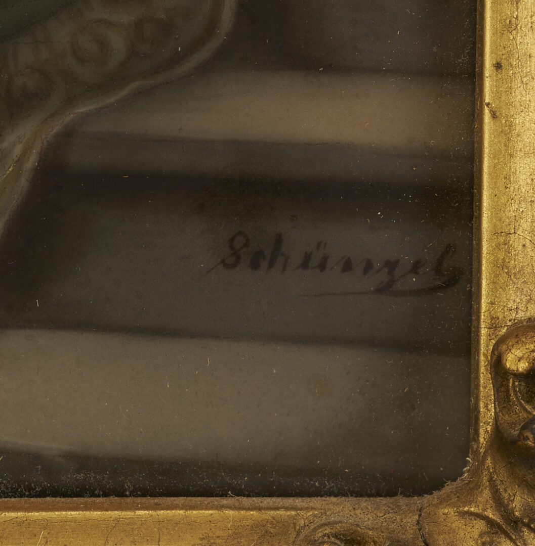 Lot 114: 2 Hand Painted Porcelain Plaques, Queen Louise and Flora