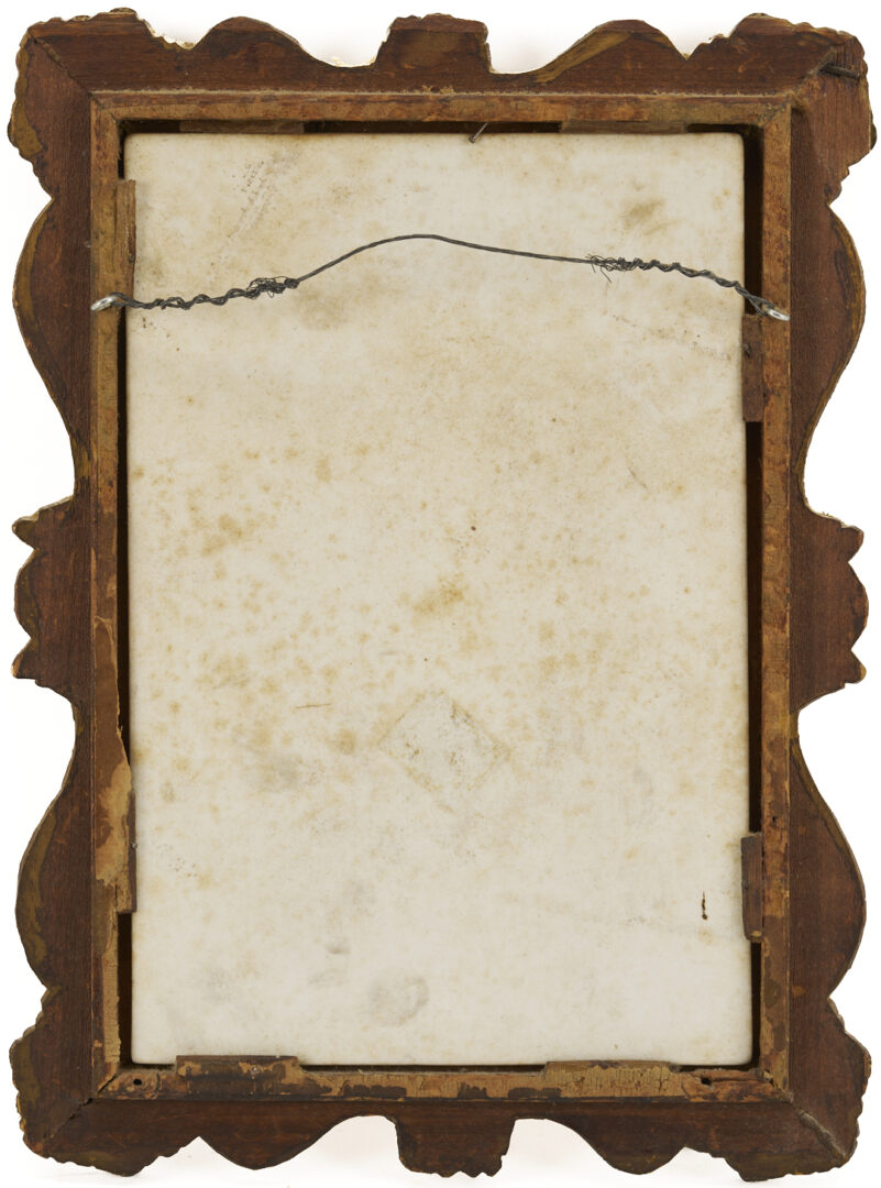 Lot 114: 2 Hand Painted Porcelain Plaques, Queen Louise and Flora