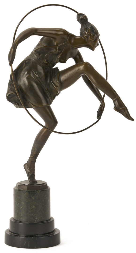Lot 1150: Bruno Zach Bronze Sculpture, Dancer with Hoop