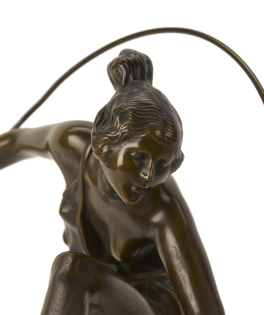 Lot 1150: Bruno Zach Bronze Sculpture, Dancer with Hoop