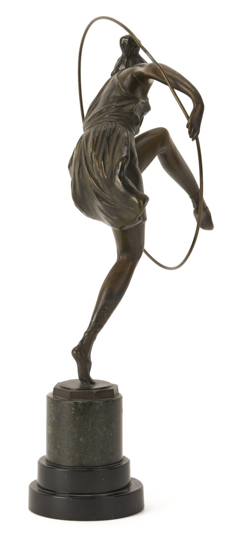 Lot 1150: Bruno Zach Bronze Sculpture, Dancer with Hoop