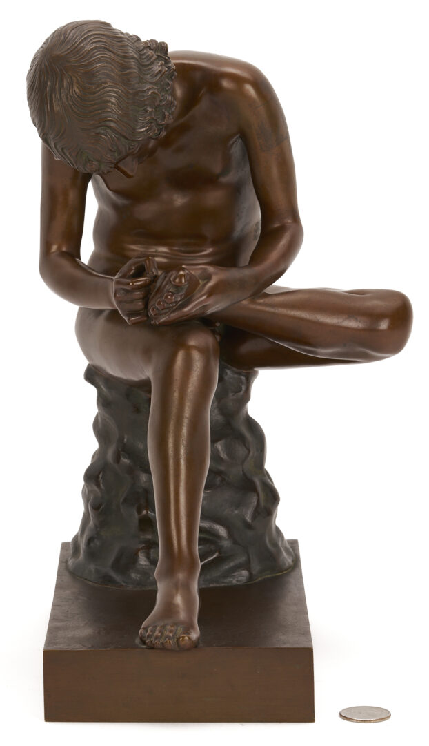 Lot 1151: H. Glandenbeck Bronze Sculpture, Lo Spinario