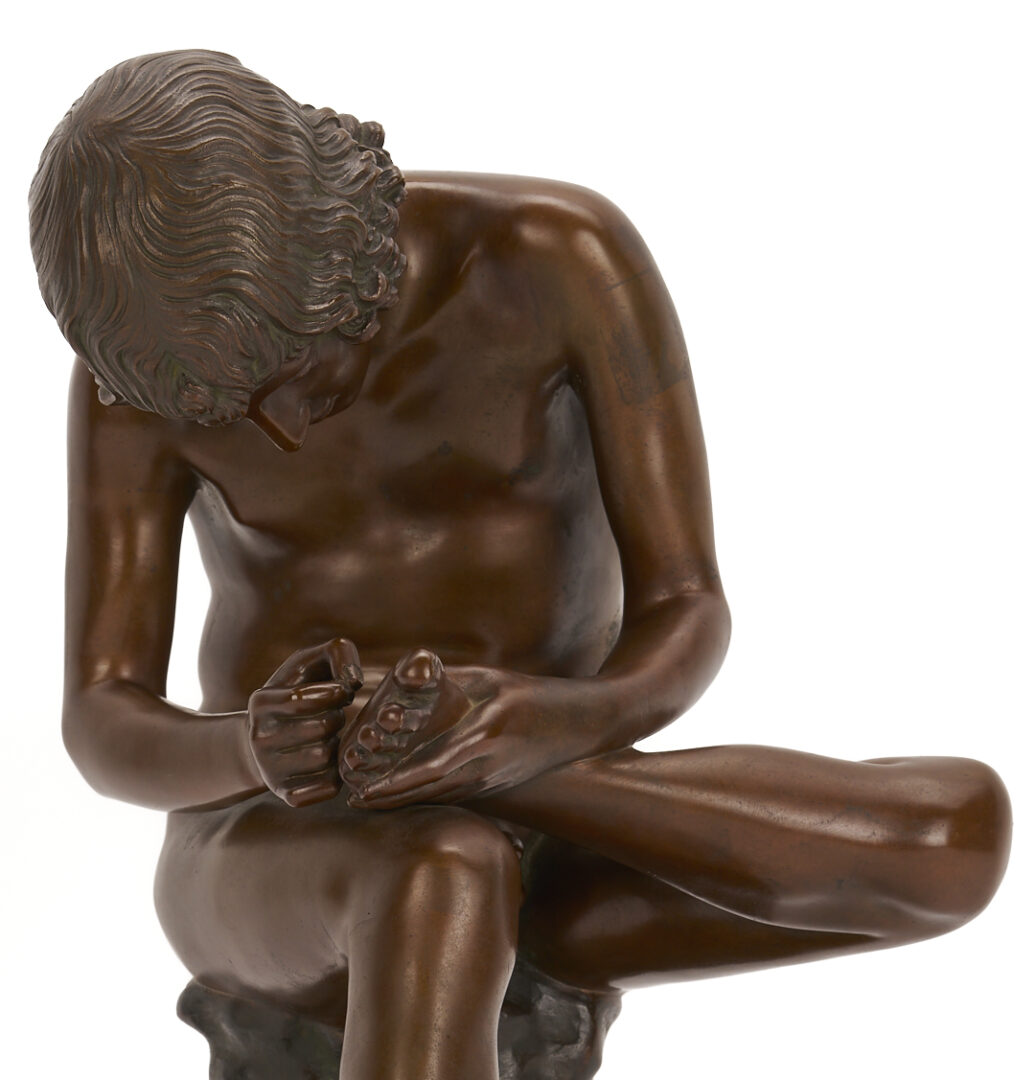 Lot 1151: H. Glandenbeck Bronze Sculpture, Lo Spinario