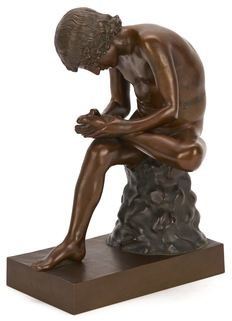 Lot 1151: H. Glandenbeck Bronze Sculpture, Lo Spinario