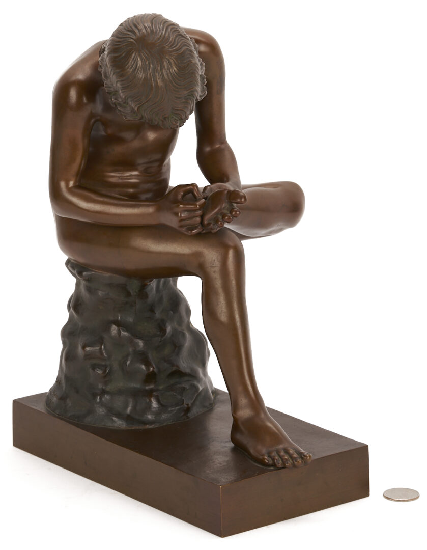 Lot 1151: H. Glandenbeck Bronze Sculpture, Lo Spinario