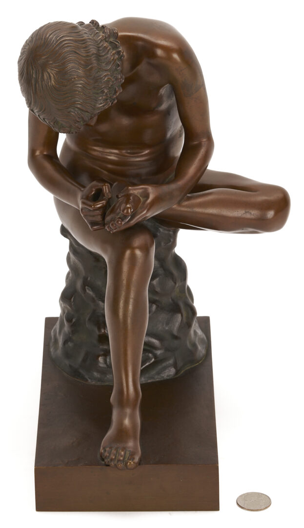 Lot 1151: H. Glandenbeck Bronze Sculpture, Lo Spinario