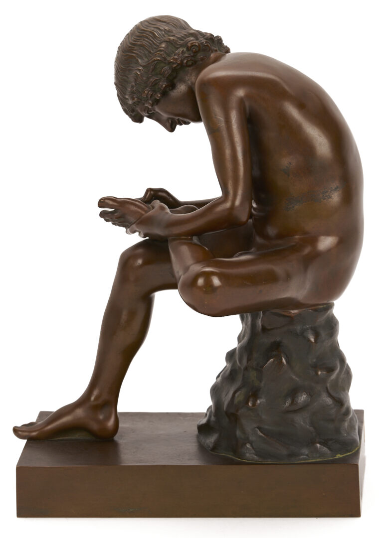 Lot 1151: H. Glandenbeck Bronze Sculpture, Lo Spinario