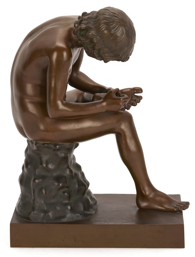 Lot 1151: H. Glandenbeck Bronze Sculpture, Lo Spinario