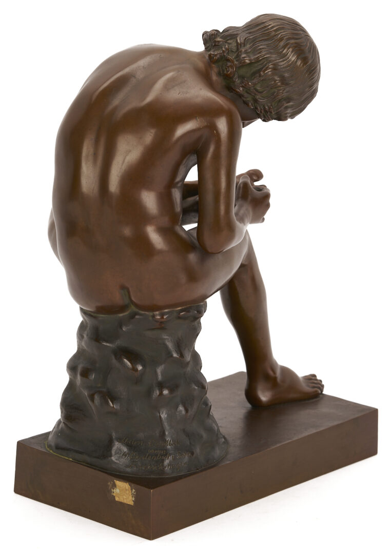 Lot 1151: H. Glandenbeck Bronze Sculpture, Lo Spinario